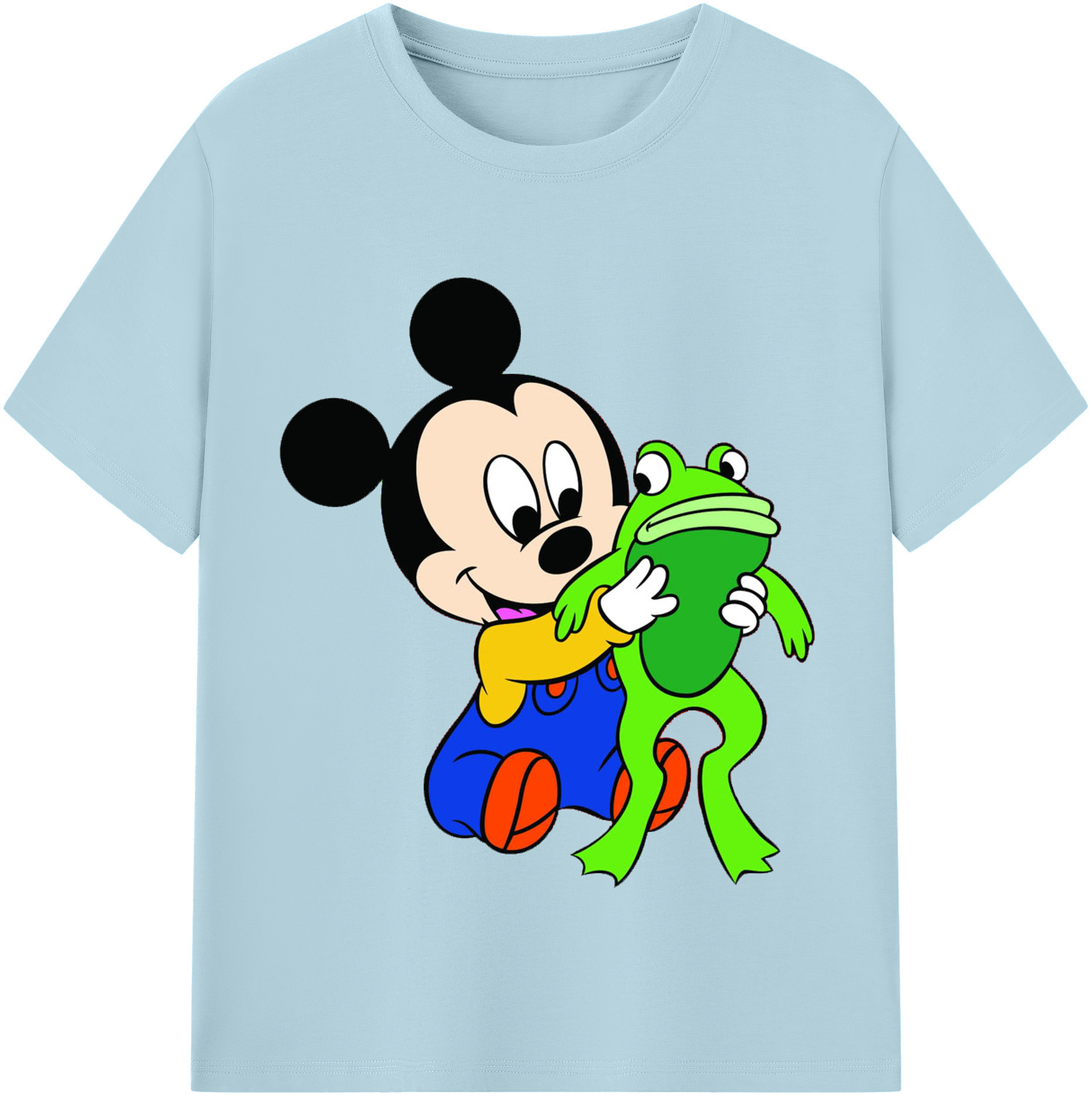 （画像用） ミッキーマウス Mickey Mouse 綿100％半袖Tシャツ（フロントプリント）